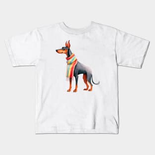 Winter dog Kids T-Shirt